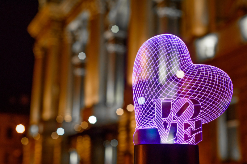 

3D светильник "Сердце LOVE" 3DTOYSLAMP