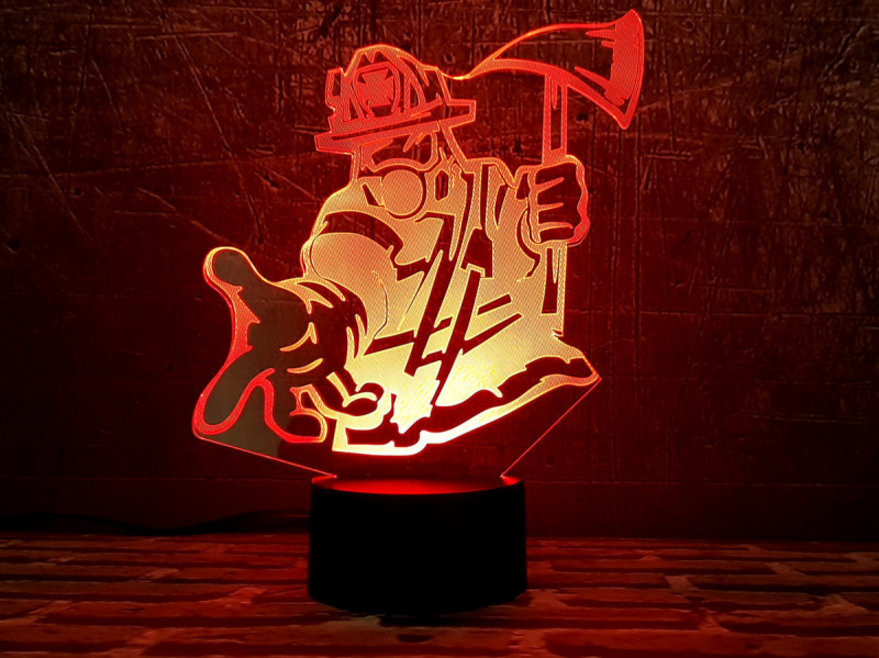 

Сменная пластина для 3D светильников "Пожарный" 3DTOYSLAMP