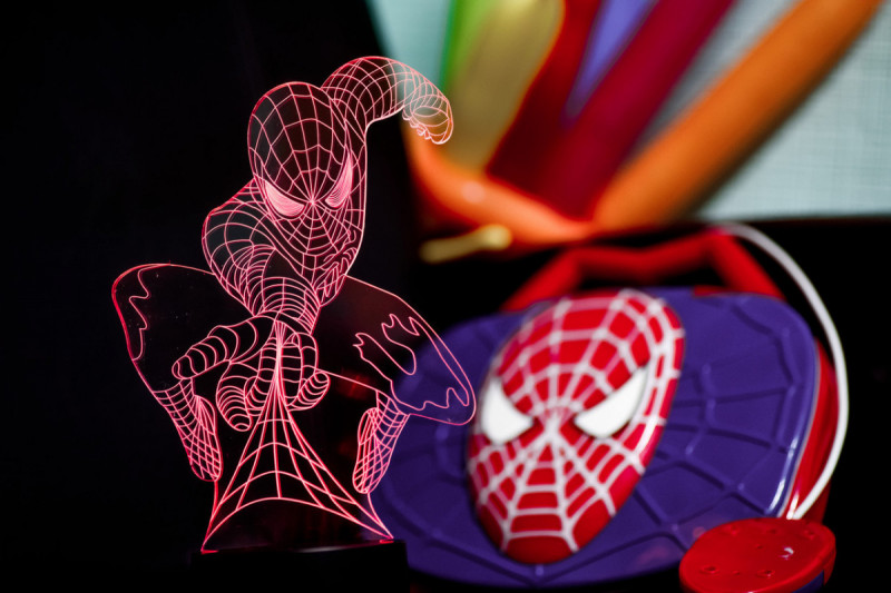 

Ночник - светильник детский "Человек-паук" 3DTOYSLAMP