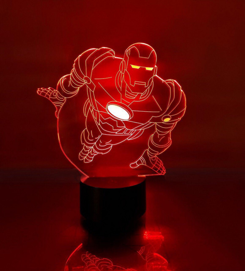 

Детский ночник для мальчика "Железный человек 2" 3DTOYSLAMP