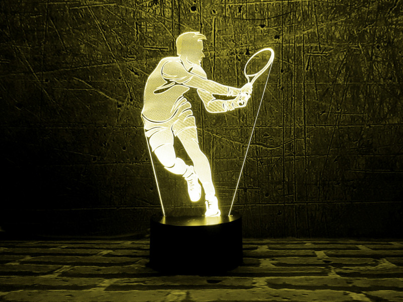 

Детский ночник - светильник "Теннисист" 3DTOYSLAMP