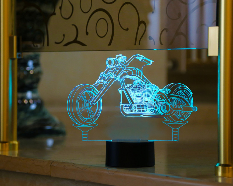 

Детский ночник - светильник "Мотоцикл 3" 3DTOYSLAMP