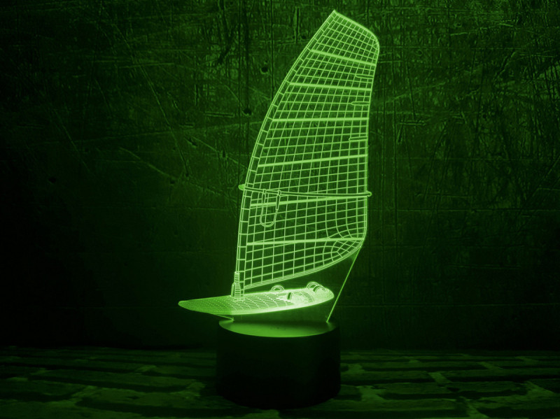 

3D светильник в виде Парусника 3DTOYSLAMP