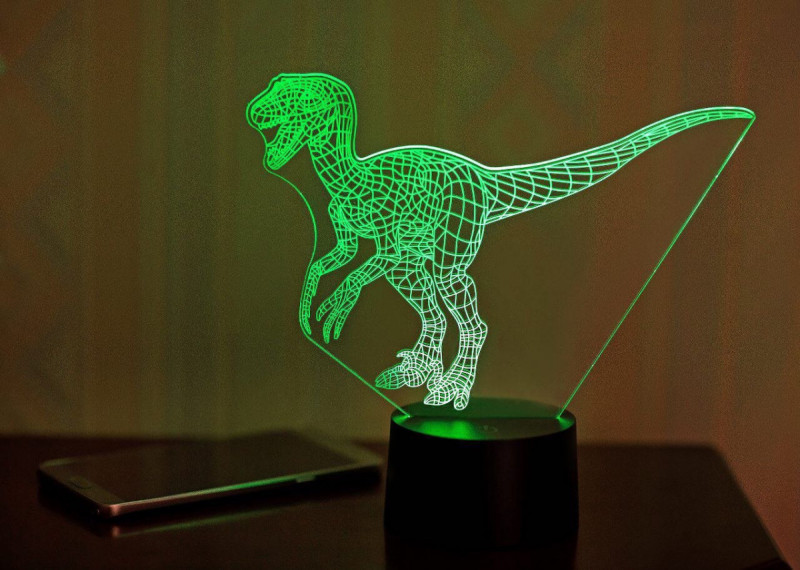 

3D светильник "Велоцираптор" 3DTOYSLAMP