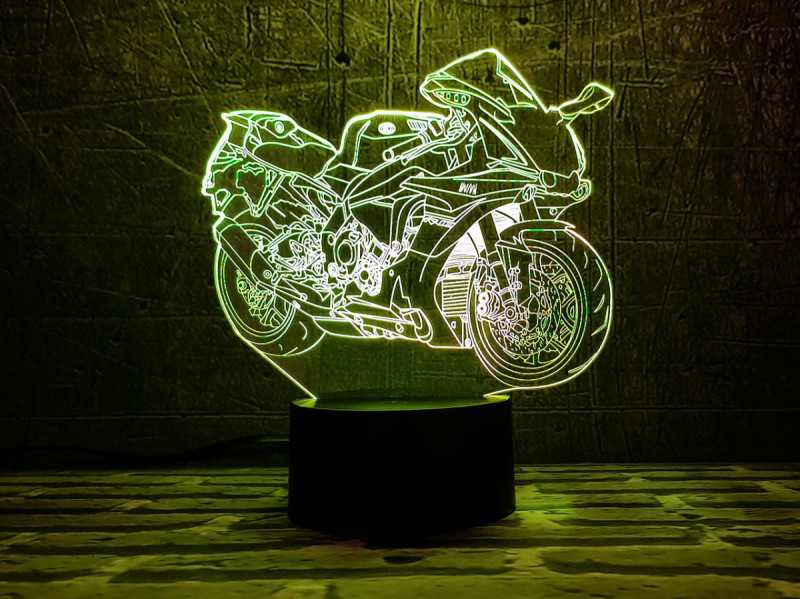 

Детский ночник-светильник "Мотоцикл 8" 3D TOYSLAMP