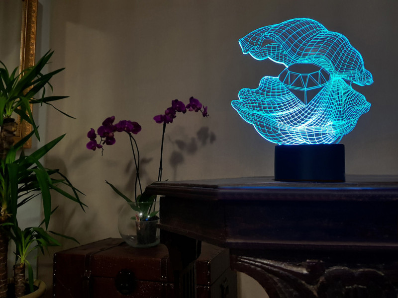 

Сменная пластина для 3D светильников "Ракушка 2" 3DTOYSLAMP