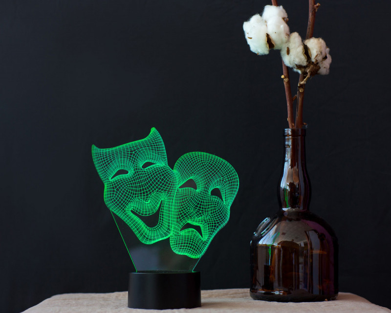 

3D светильник "Маски" 3DTOYSLAMP