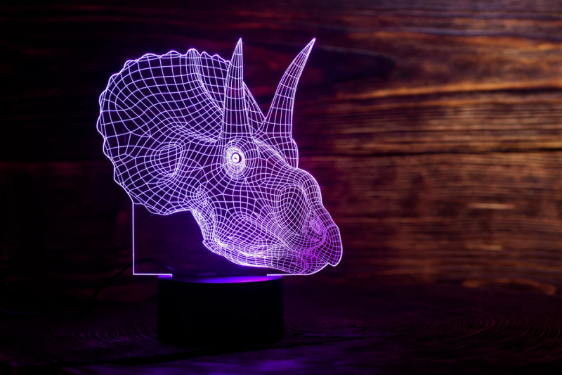 

Детский ночник - светильник " Трицераптор" 3DTOYSLAMP