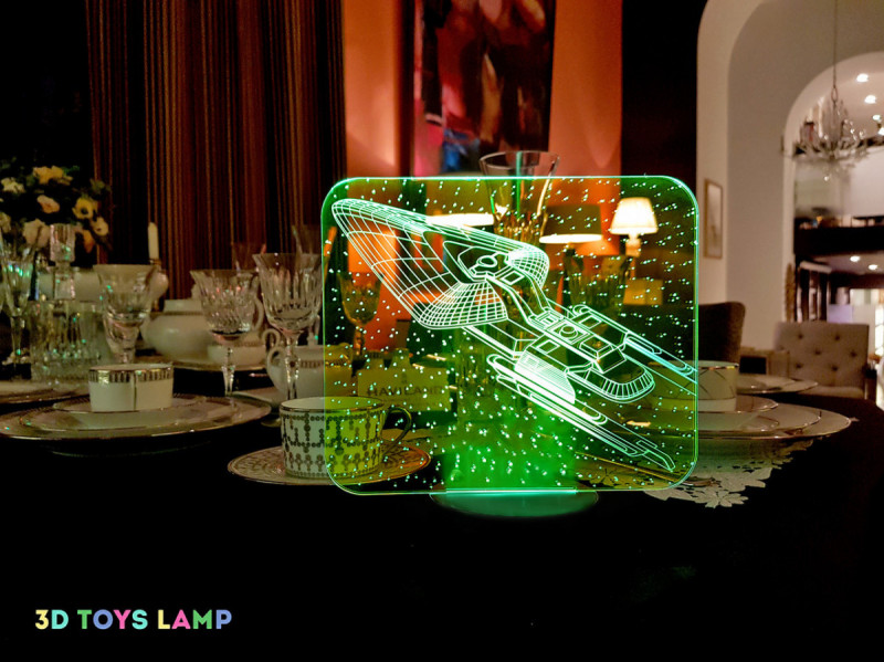 

Детский ночник - светильник "Космический корабль 4" 3DTOYSLAMP