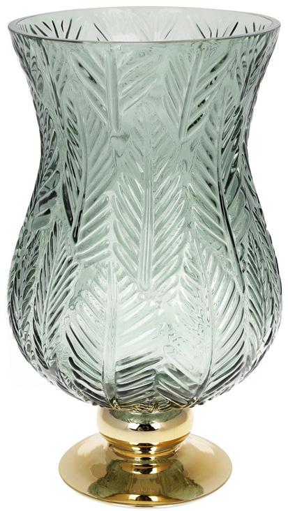 

Ваза декоративная Ancient Glass Розалин 19х20х35см, зеленое стекло