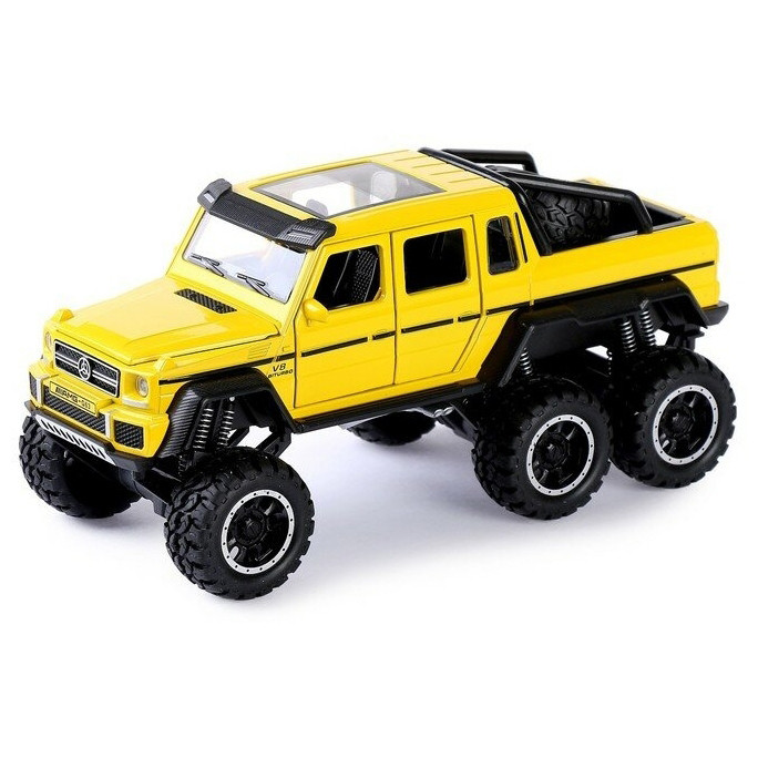 

Модель машинки Mercedes-Benz G63 АвтоПром 7692 1:32, металл (Жёлтый)