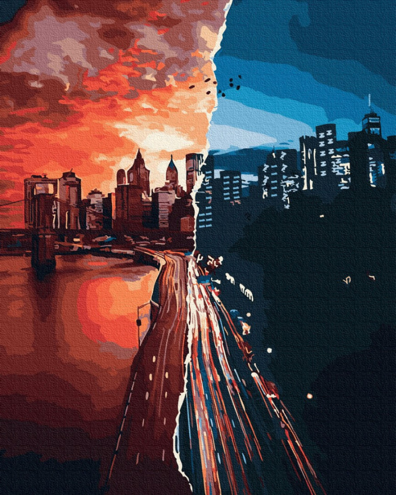 

Картина по номерам "Яркий Нью-Йорк" Brushme GX31036 40х50 см