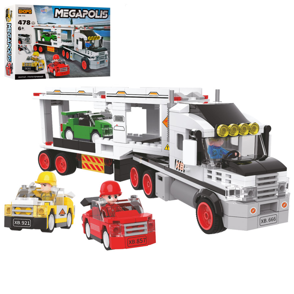 

Детский Конструктор Limo Toy "Трейлер" KB 115 478 деталей