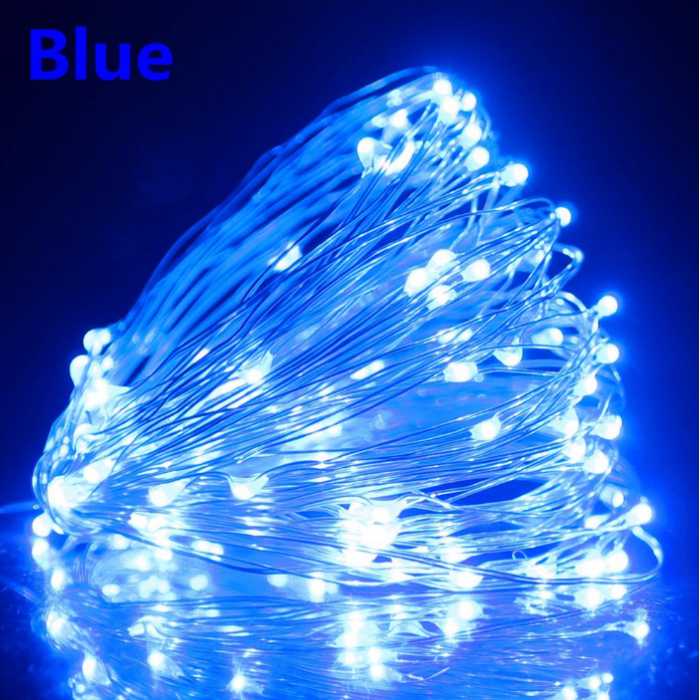 

Гирлянда новогодняя TSM на батарейках 100 LED с ДУ (10м), синий (TSM-G10-BLUE)
