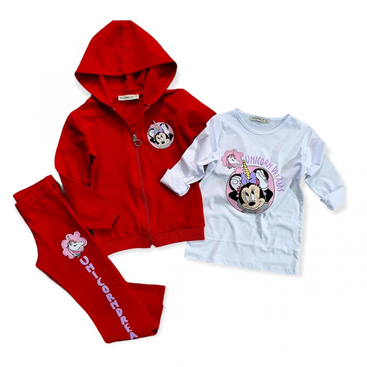 

Костюм утепленный (толстовка, реглан, брюки) Disney Minnie Mouse (Минни Маус) 110/116 см Разноцвет TRW59220295