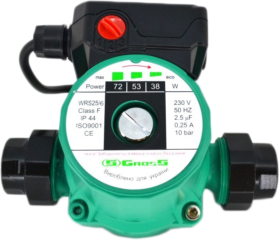 Циркуляционный насос Gross WRS 25/6/130 – фото, отзывы, характеристики ...