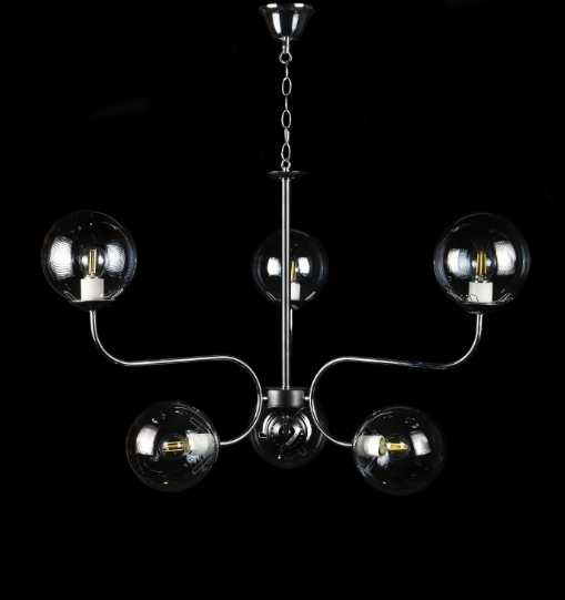 

Люстра с плафонами Ray L9764B/6 (CR+BLK) (AN005055)