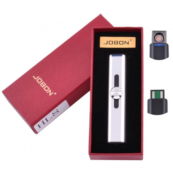 

USB зажигалка в подарочной упаковке Jobon (Спираль накаливания) HL-8 Silver