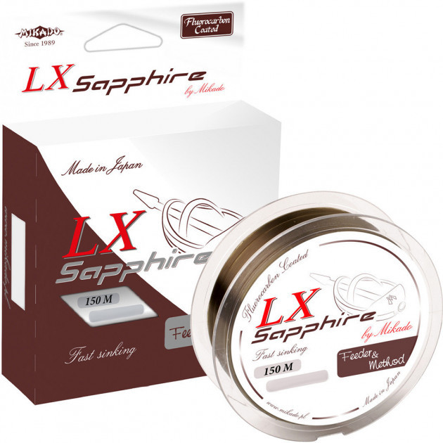 

Леска Mikado Lx Sapphire Feeder & Method 150 м 0.22 мм 6.75 кг Бронзовая
