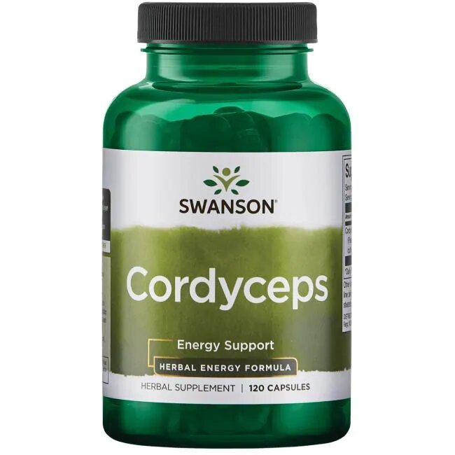 

Грибы Кордицепс, Cordyceps Sinensis Mushroom, Swanson, 600 мг, 120 капсул