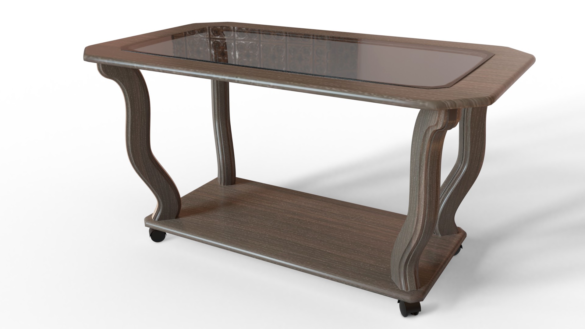 

Журнальный стеклянный стол Glass Antonik МС-12 "Марсель" темный орех с тонированным стеклом (1000х600х500 мм)