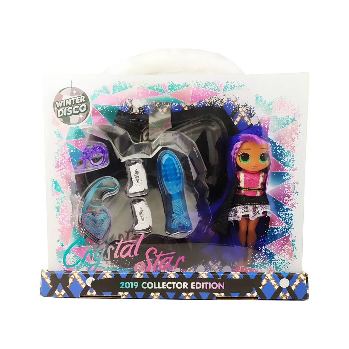 

Игровой набор кукла Winter Disco 17 см + аксессуары синий А-NC2404-В