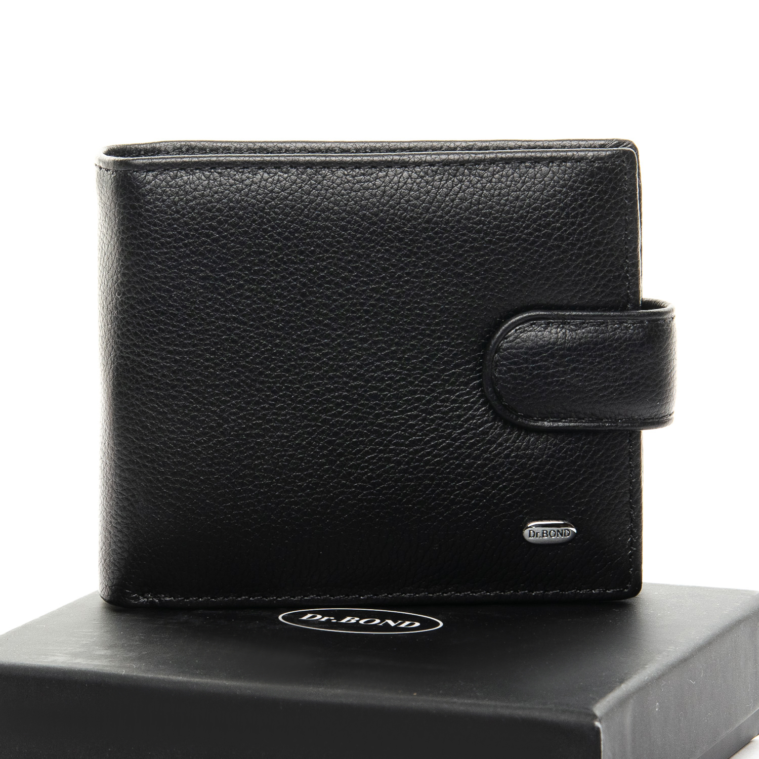 

Мужской кожаный кошелек DR. BOND 32576 black
