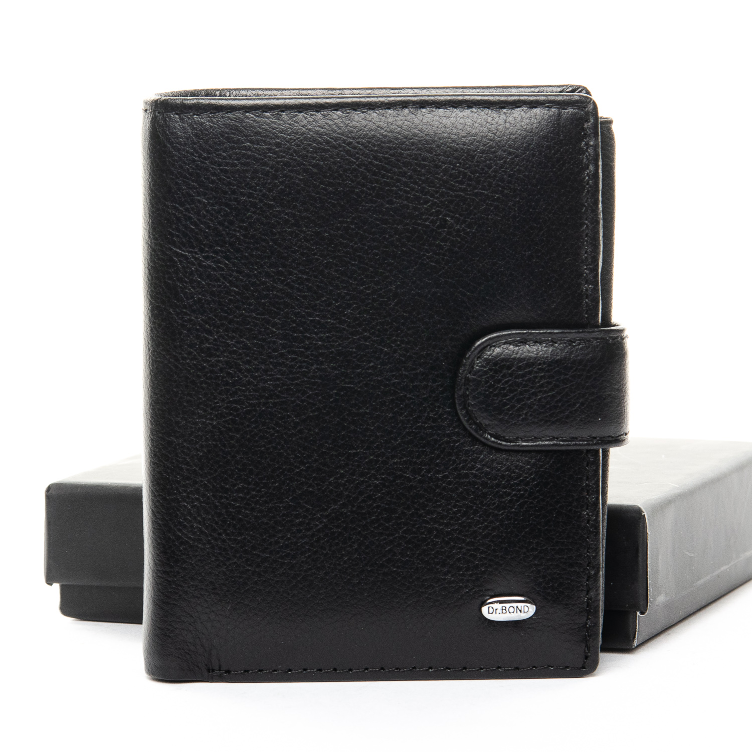 

Мужской кожаный кошелек DR. BOND 32571 black