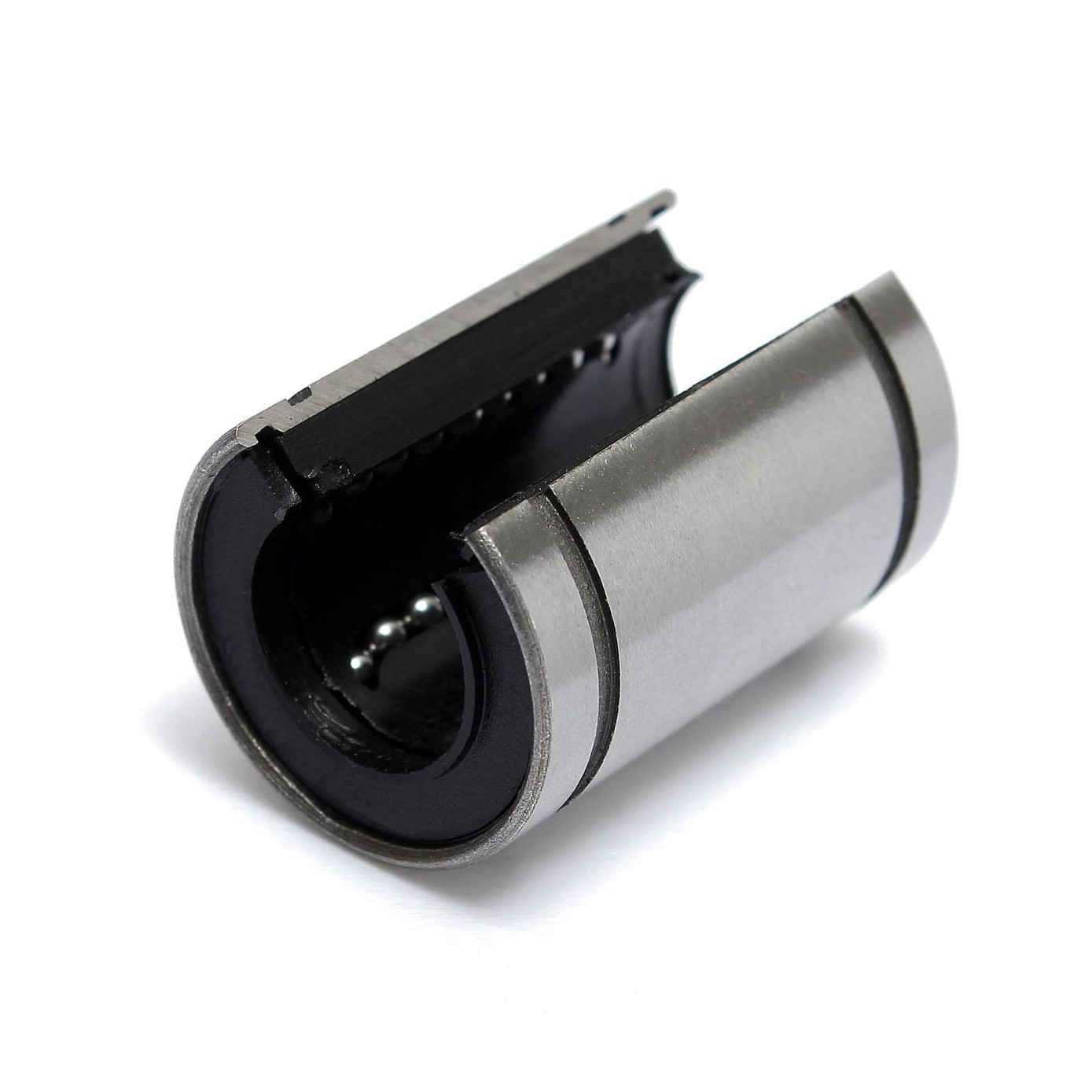 Линейный подшипник открытый CNCPROM LM25UUOP с пластиковым сепаратором ...