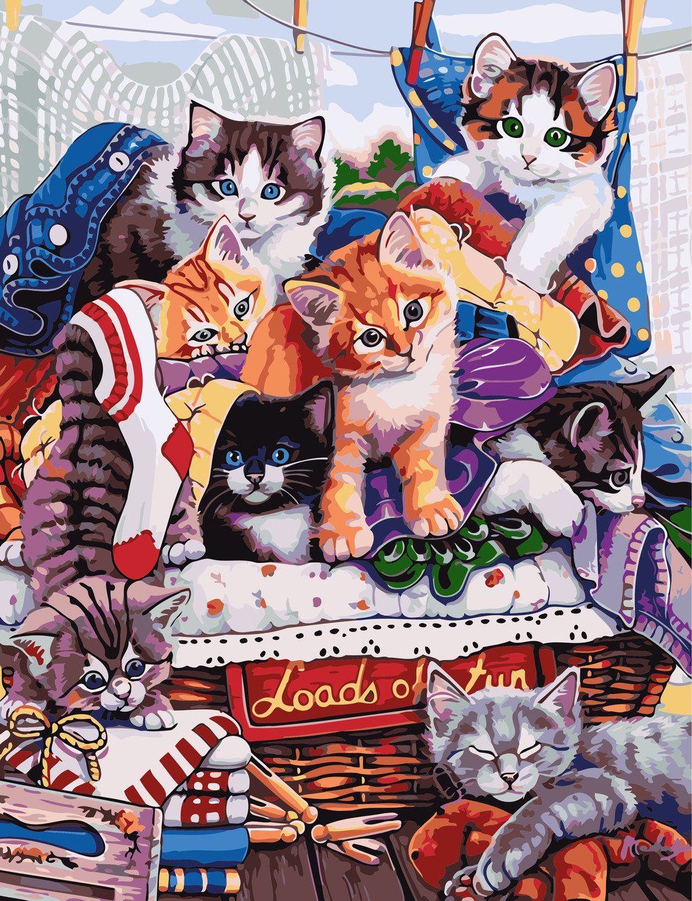 

Картина за номерами "Кошенята" ArtStory 50х65 см Разноцветный 000169382