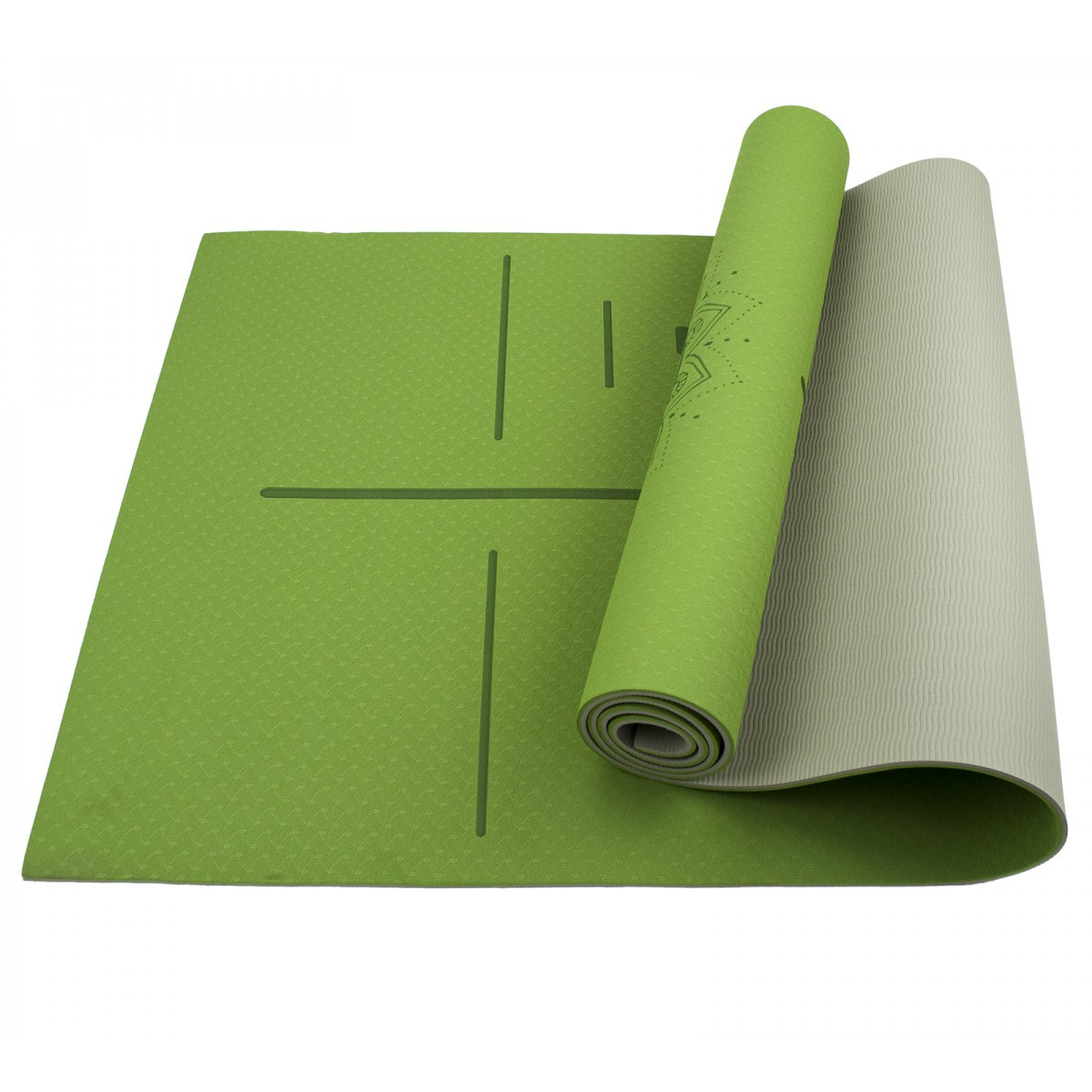 

Коврик для йоги и фитнеса Sportcraft TPE 6 мм Green/Grey ( ES0024 )