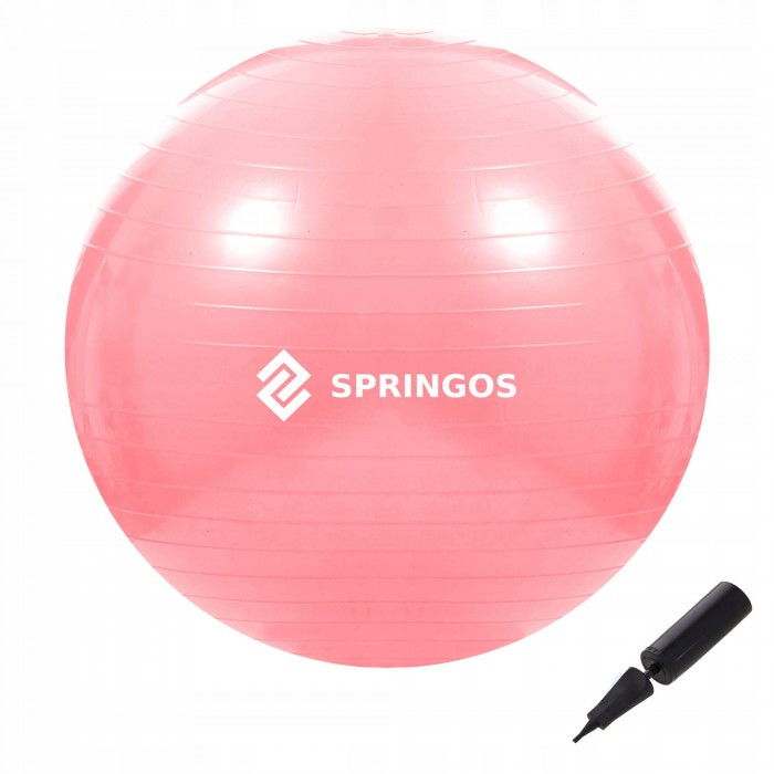 

Мяч для фитнеса Springos 75 см Anti-Burst FB0012 Pink