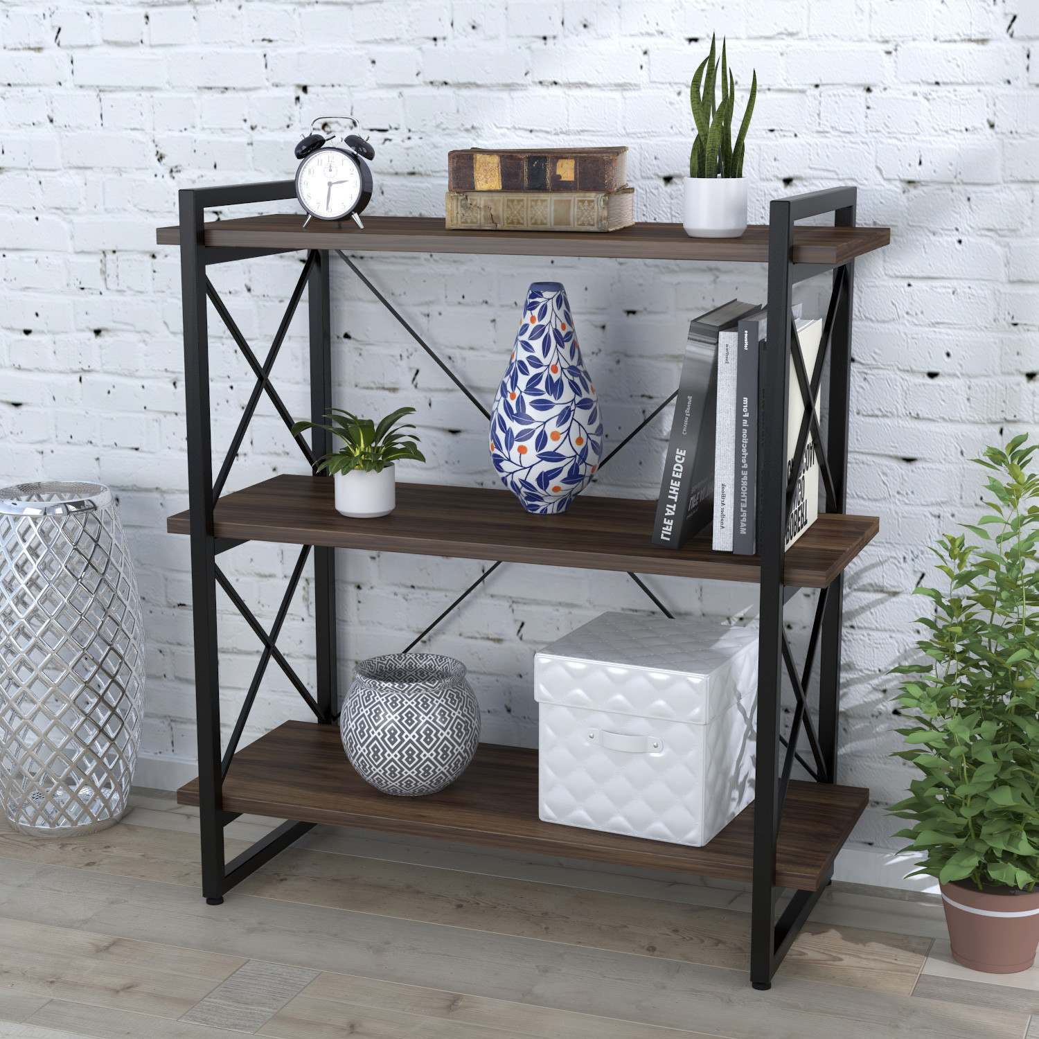 

Стеллаж Скиф-3-920 Loft Design Орех Модена