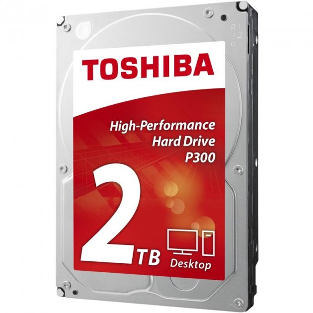 

Накопитель HDD SATA 2.0TB Toshiba P300 7200rpm 64MB (HDWD120UZSVA)