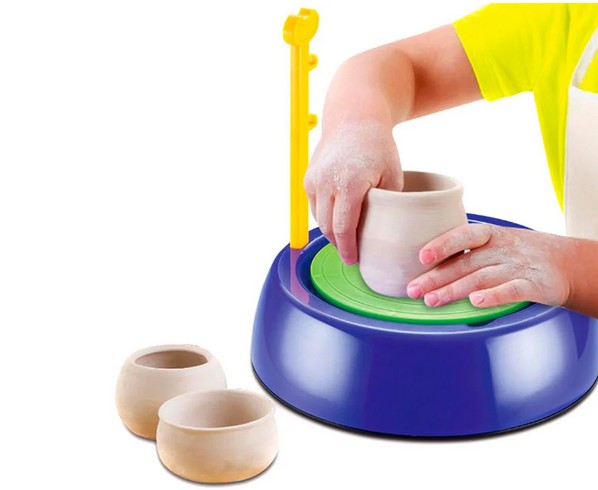 

Детский гончарный круг Pottery Wheel набор для творчества с глиной