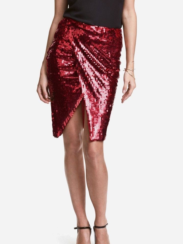 

Юбка H&M 4496124-ACXR 42 Темно-красная