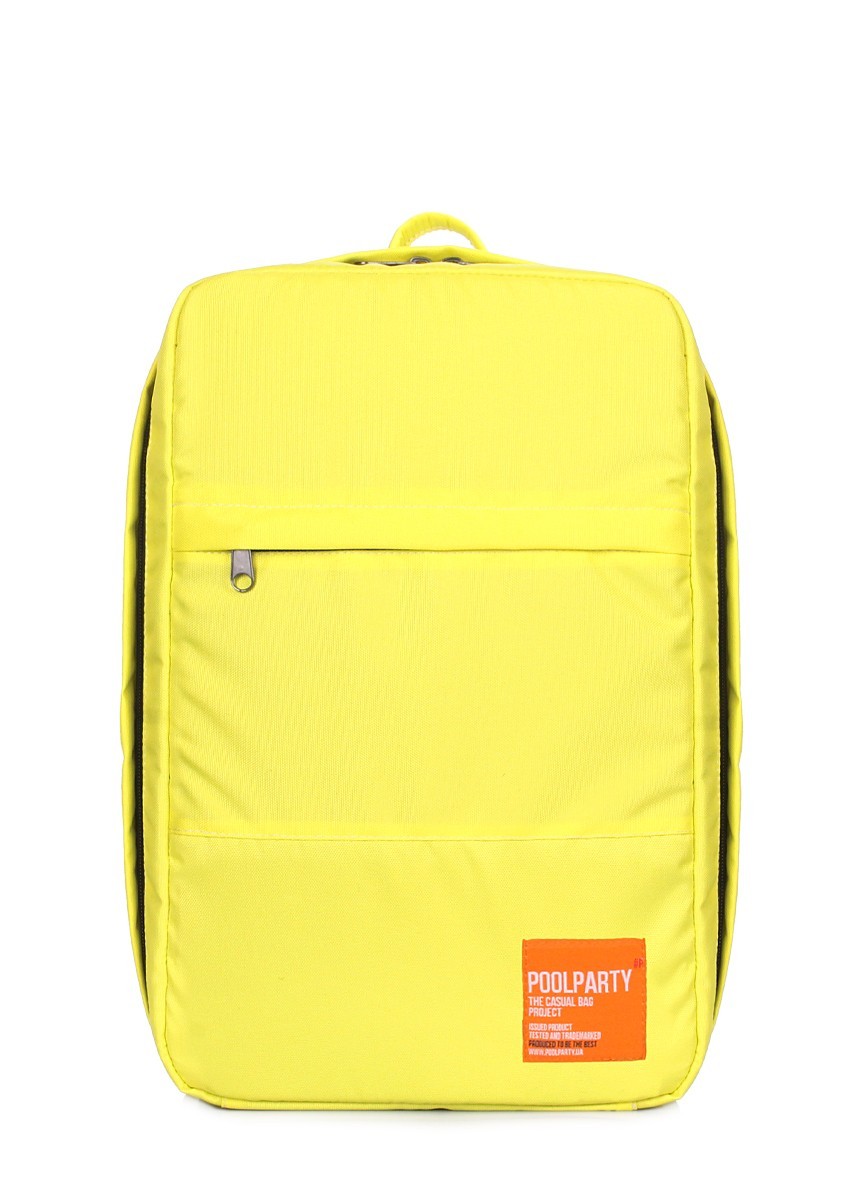 

Рюкзак для ручной клади 40 x 20 x 25 POOLPARTY hub-yellow (Ryanair / Wizz Air / МАУ) желтый