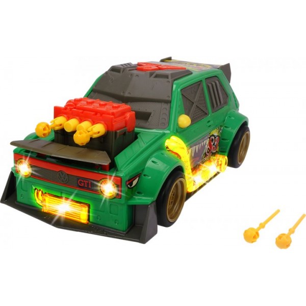 

Детская игрушка Скоростной автомобиль Dickie Toys VW Гольф 1 GTI Стреляющие звезды со звуковыми и световыми эффектами