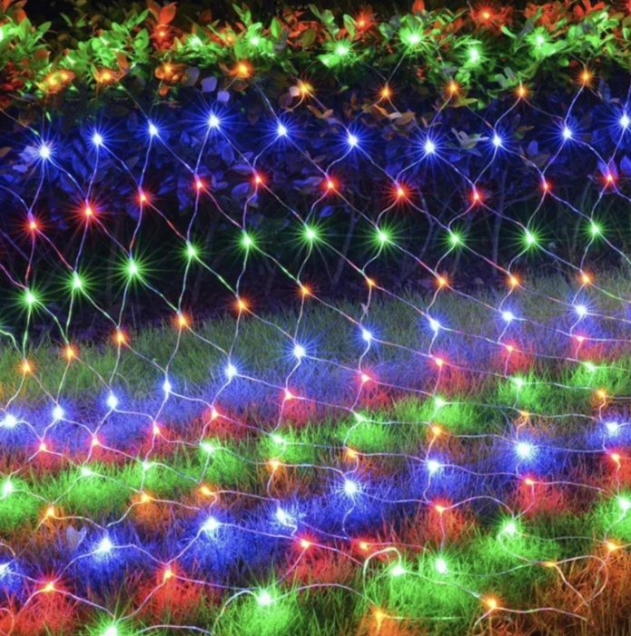 

Гирлянда сетка новогодняя 2м*2м Мультицвет светодиодная 200LED 8 режимов Разноцветная RGB