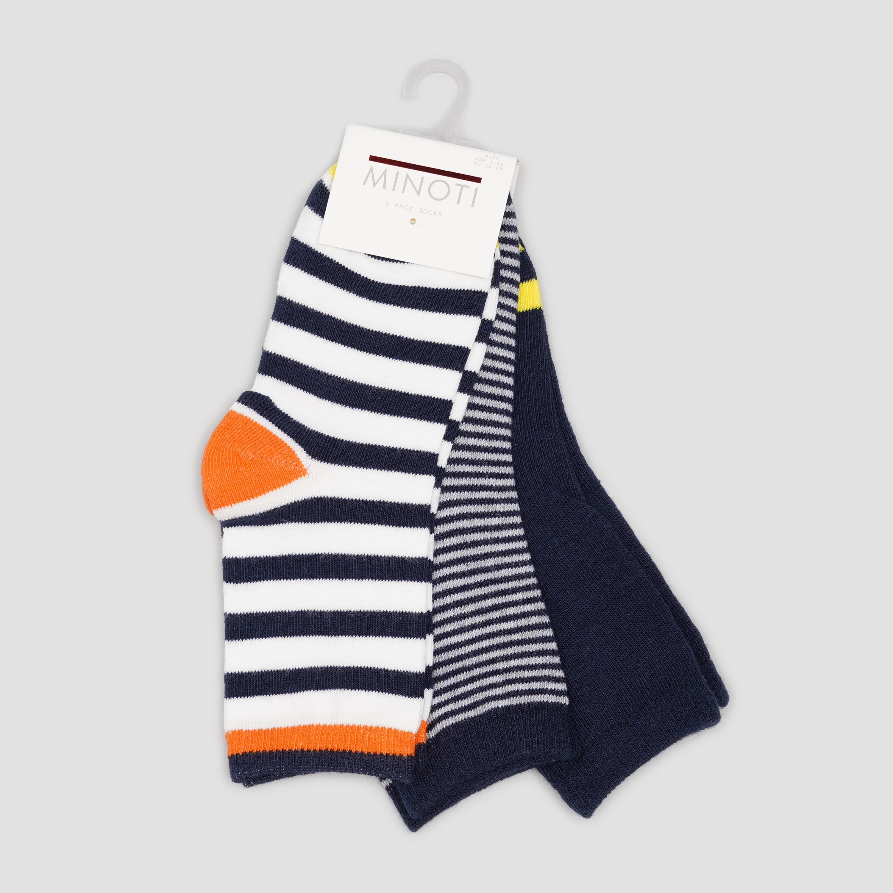 

Набор носков Minoti Tb Sock 41 35201JNR - 3 пары Оранжевый, Набор носков Minoti Tb Sock 41 35201JNR 29-30 3 пары Оранжевый