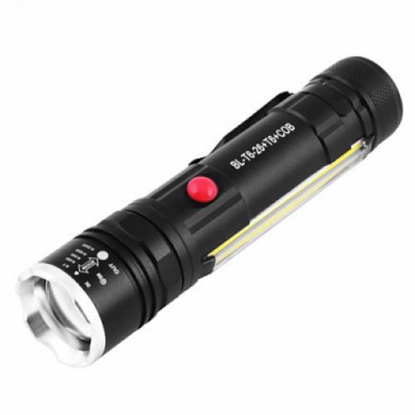 

Фонарь T6-26+T6+COB, ЗУ micro USB, 1x18650/3xAAA, магнит, zoom, Box (T6-26+T6+COB)