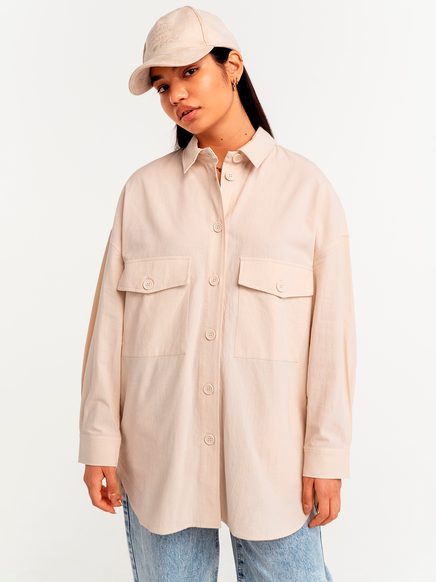 

Рубашка Befree 2131184613-60  Молочная, Рубашка Befree 2131184613-60 L Молочная