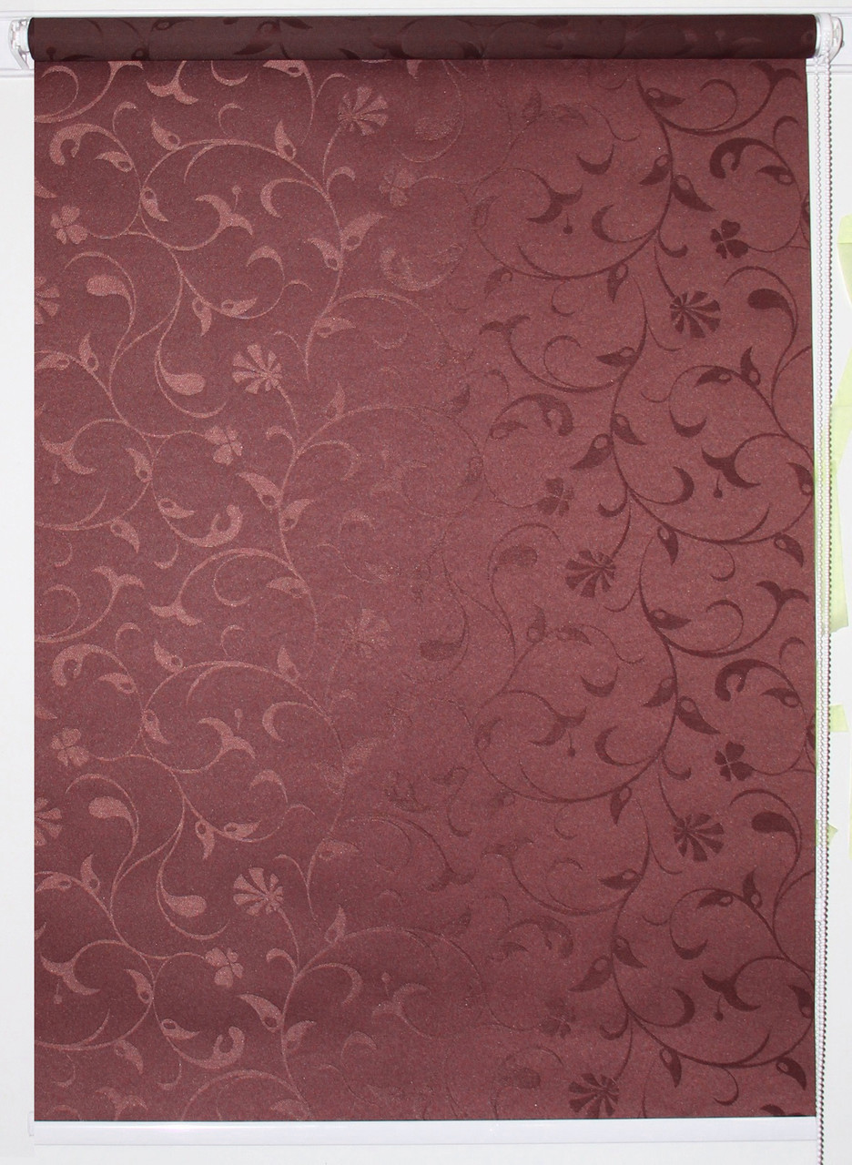 

Рулонная штора Miranda Ольга 120*150 см Бордовый МБ-307
