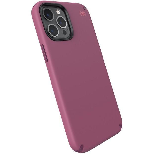 

​Антибактериальный противоударный чехол бампер Speck Presidio 2 Pro Apple Iphone 12 Pro Max 6.7" Lush Burgundy/Azalea Burgundy/Royal Pink