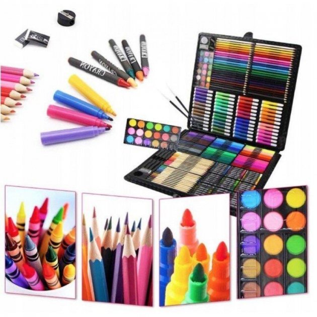 

Набор для творчества и рисования Lesko ART SET 228 предмета Черный