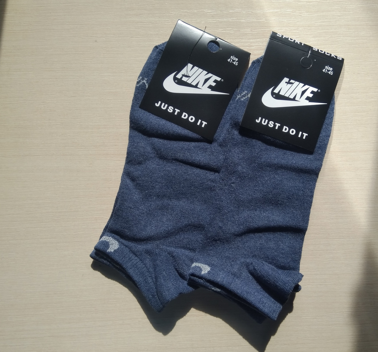 

Мужские носки низкие Nike хлопок  темно-синий, Мужские носки низкие Nike хлопок 41-45 темно-синий