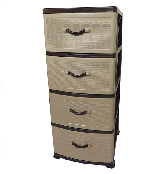 

Комод (фасад сетка, цвет - коричневый) Efe plastics 47х38х90см