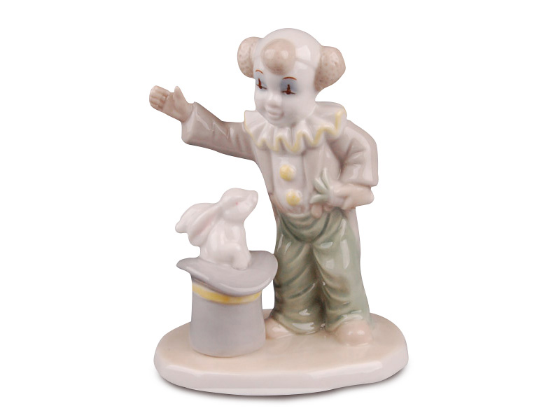 

Фигурка декоративная Elen Клоун с кроликом 461-113, 14см