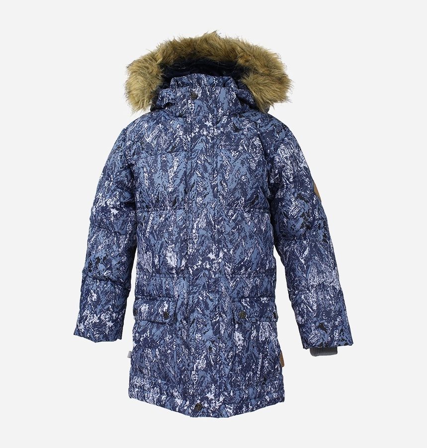 Акція на Дитяча зимова пухова куртка-парка для хлопчика Huppa Lucas 17770055-73286 110 см від Rozetka