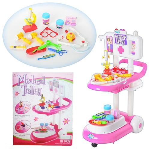 

Игровой набор доктор LimoToy Медицинская тележка